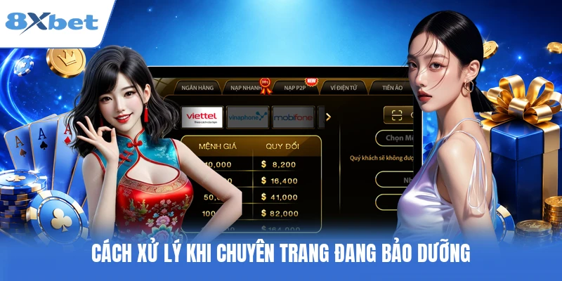 Cách xử lý khi chuyên trang đang bảo dưỡng